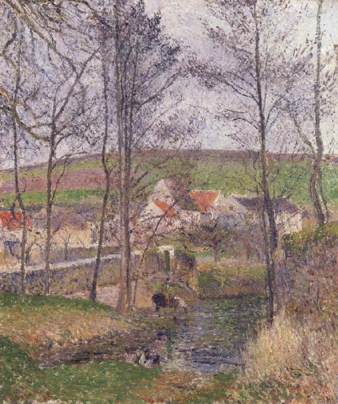 Camille Pissarro The banks of the Viosne at Osny China oil painting art